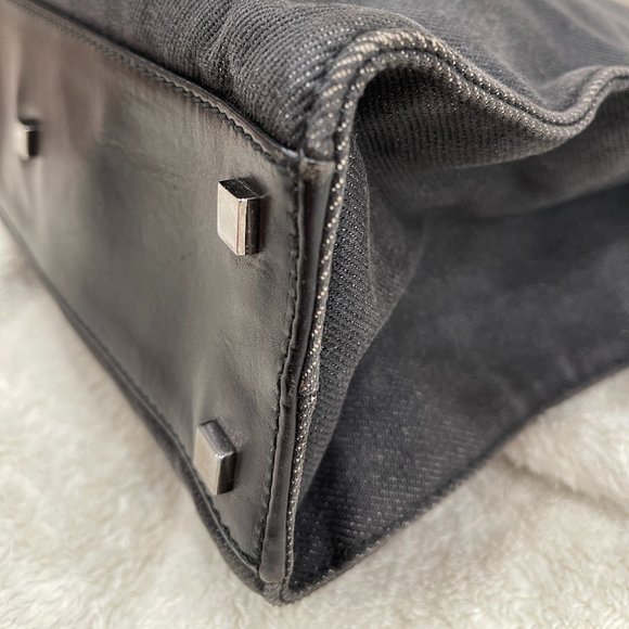 Gucci Women Dark Grey Denim Tote Bag - Picture 4 of 10